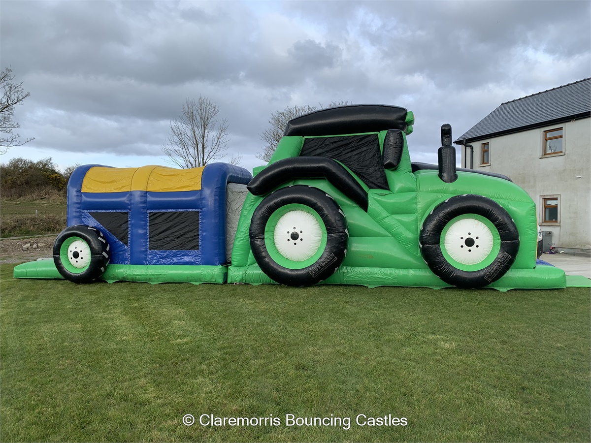 44 Foot Tractor Obstacle Course Bouncy Castle / Inflatable hire in
